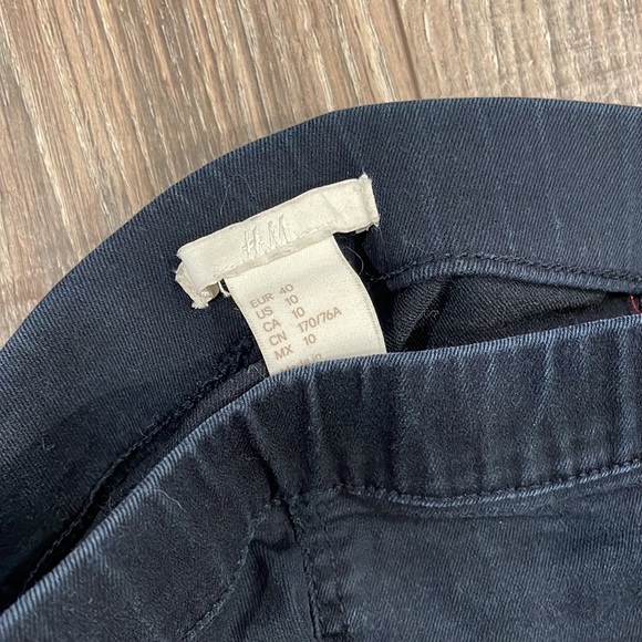 H&M Navy Blue Skinny Pants Size 10 - Picture 2 of 2